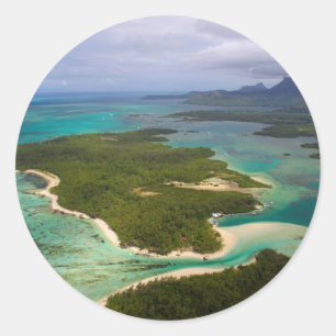 Ile Aux Cerfs, Mauritius Classic Round Sticker