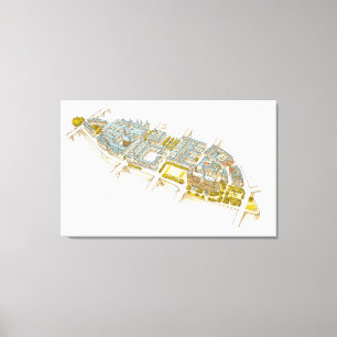 Ile-de-la-Cite. Paris France Canvas Print