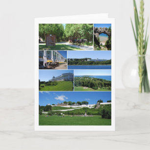 Île de Mackinac, Michigan, carte de collage