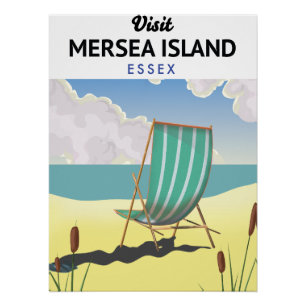 île de Mersia affiche de voyage Essex