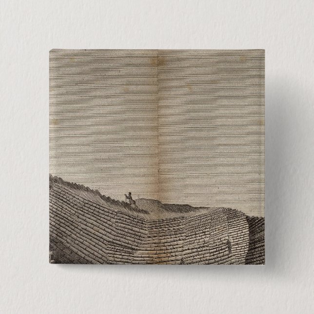 Ile de Staffa 2 Inch Square Button (Front)