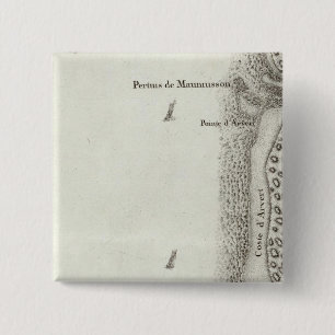 Ile d'Oleron 2 Inch Square Button