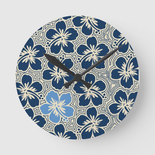 Ile Hibiscus Hawaii Horloges murales (Recto)
