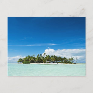 Île inhabitée dans le Pacifique carte postale