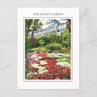 Île Mackinac Carte postale Secret Garden