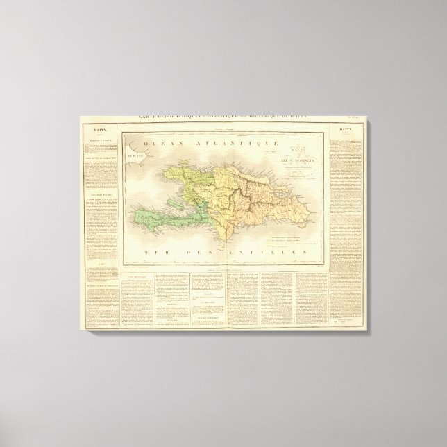Ile St. Domingue or Haiti Canvas Print (Front)