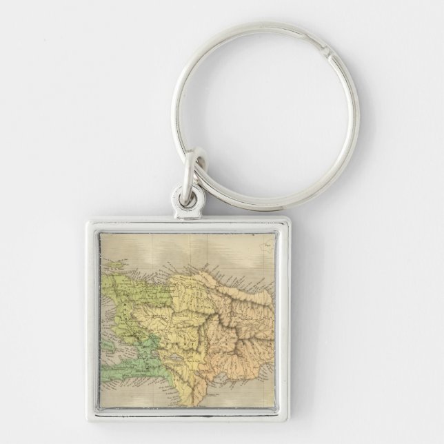 Ile St. Domingue or Haiti Keychain (Front)