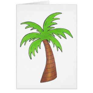 Île tropicale Palmier vert Palmier Palmier Imprime