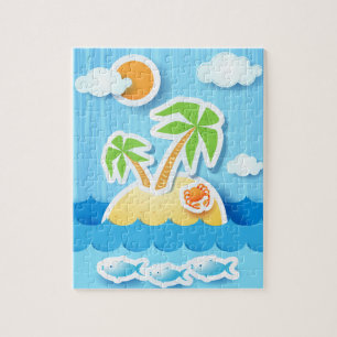 Île tropicale, puzzle