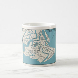 Île Tybee Géorgie 1906 Carte Mug