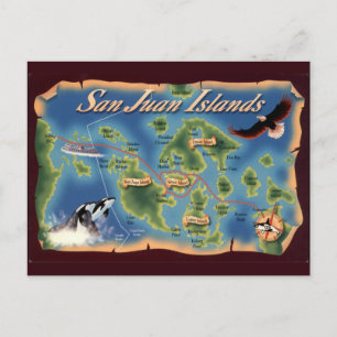 Îles San Juan WA Carte postale