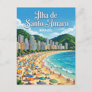 Ilha de Santo Amaro Brazil Postcard