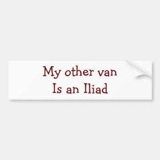 Iliad bumper sticker