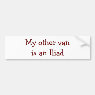 Iliad bumper sticker for Odyssey 