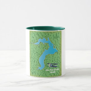 Iliamna Lake Alaska map Mug