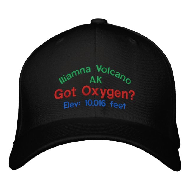 Iliamna Volcano Alaska Elevation Cap (Front)