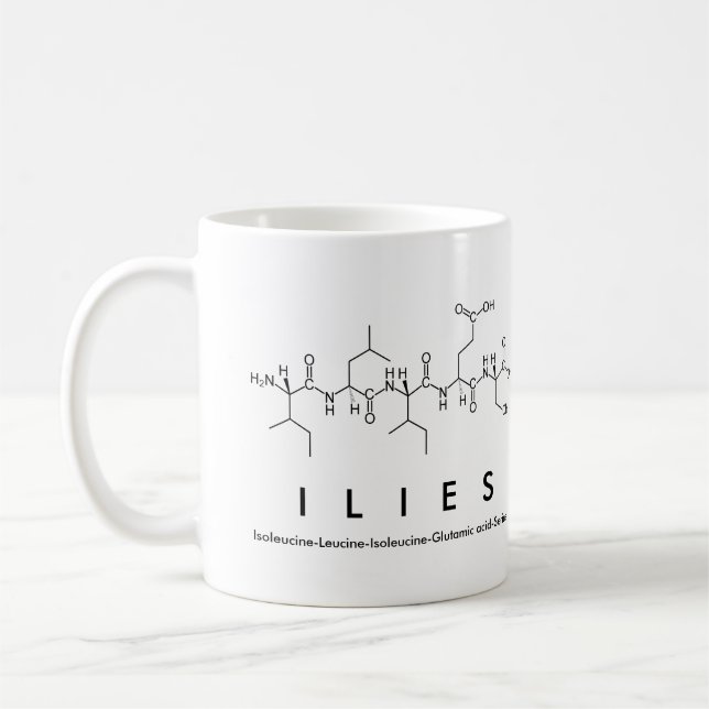 Ilies peptide nom mug (Gauche)