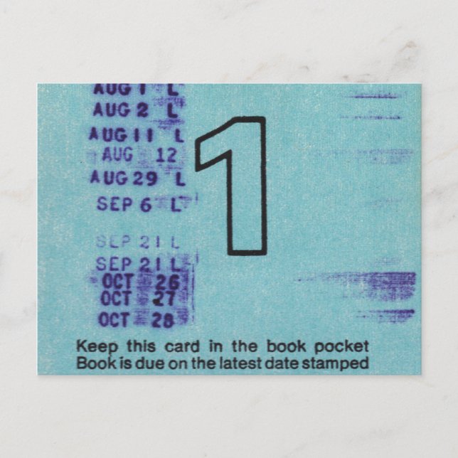 Ilium Public Library Card No. 1 (Front)
