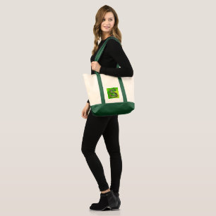 Iliustration of an "s" river tote bag