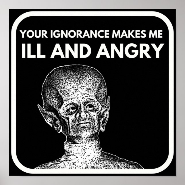 Ill and Angry  The Outer Limits Quote Poster (Front)