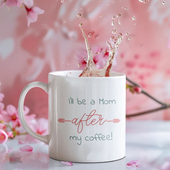 I'll be a Mom After my coffee! Boho Arrows & Color Coffee Mug (Creator Uploaded)