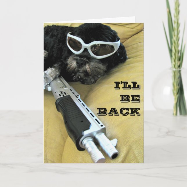 I'LL BE BACK, CARD (Front)
