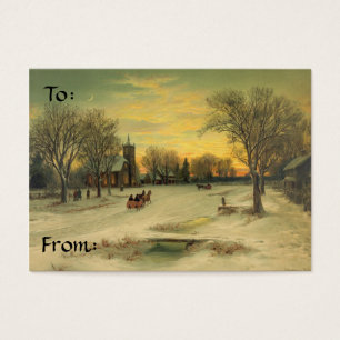 I'LL BE HOME FOR CHRISTMAS GIFT TAG