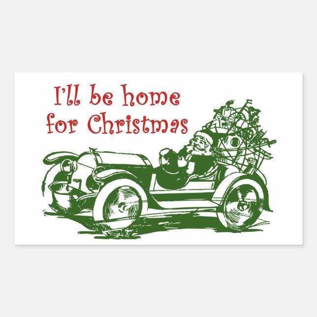 I'll Be Home For Christmas Sticker (Front)