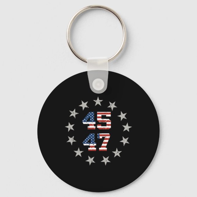I'll Be Home For Christmas Trump Front On Ck Funny Keychain (Front)