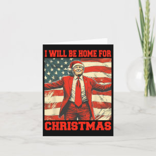 I'll Be Home For Christmas Xmas Santa Pyjamas Funn Card