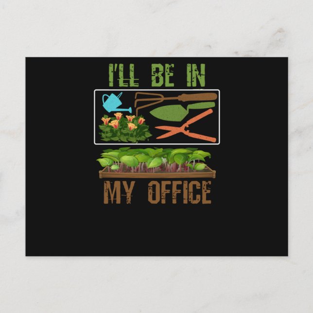 I'll Be In My Office Postcard (Front)