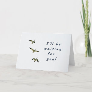 I'll be waiting for you! card