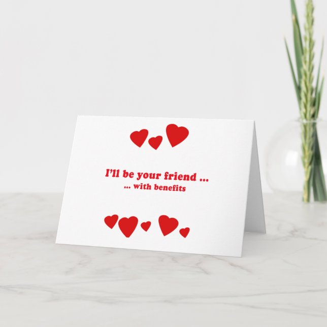 ILL BE YOUR FRIEND WITH BENEFITS HOLIDAY CARD (Front)
