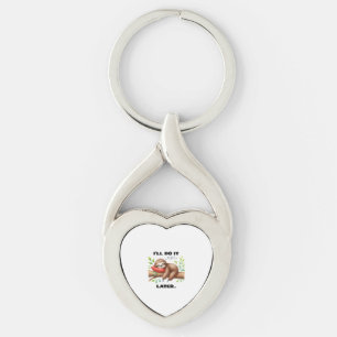 I'll Do It Later Sloth Keychain