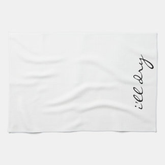 I'LL DRY Kitchen Towel - Typography