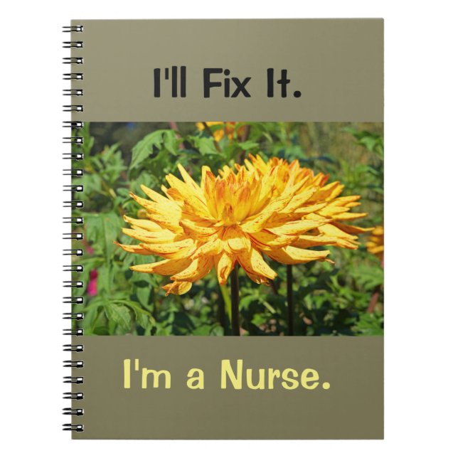 I'll Fix It notebook I'm a Nurse gifts Notebook RN (Front)