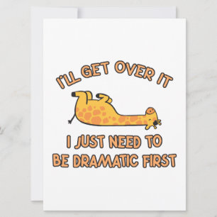 I'll Get Over It Giraffe Save The Date