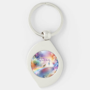 I'll meet you at the Rainbow Bridge  Keychain