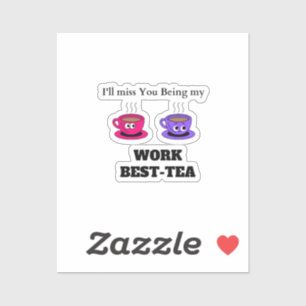 I'll Miss You Being My Work Best-Tea Coaster - Fun