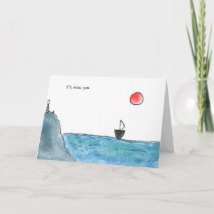 I'll miss you card