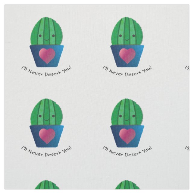 I'll Never Desert You Cactus Fabric (Swatch)