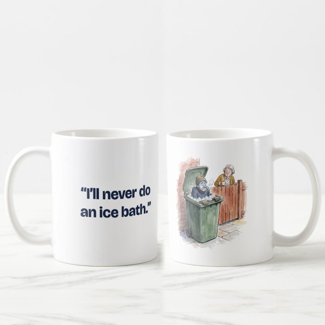 I'll Never Do an Ice Bath Funny Runner Coffee Mug (Creator Uploaded)