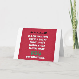 **I'LL PROVIDE THE MISTLETOE FOR OUR CHRISTMAS** CARD
