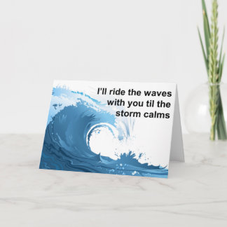 I'll Ride the Waves Card