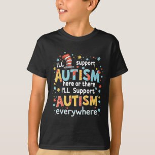 I'll Support Autism Awareness Everywhere Puzzle Pi T-Shirt