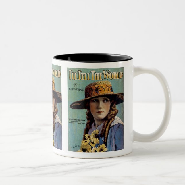I'll Tell The World Two-Tone Coffee Mug (Right)