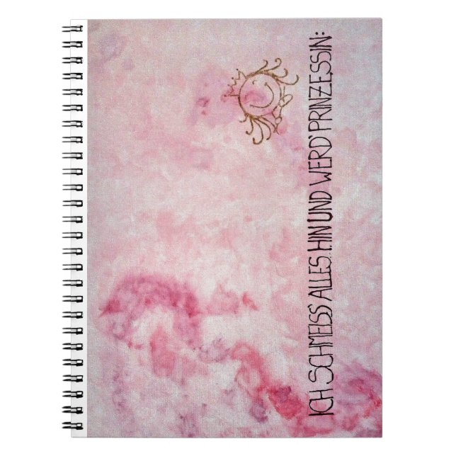 I'll throw everything away and become a princess notebook (Front)