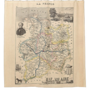 Ille et Vilain Department, Alexandre Vuillemin Map