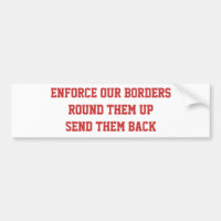 Illegal alien bumper sticker