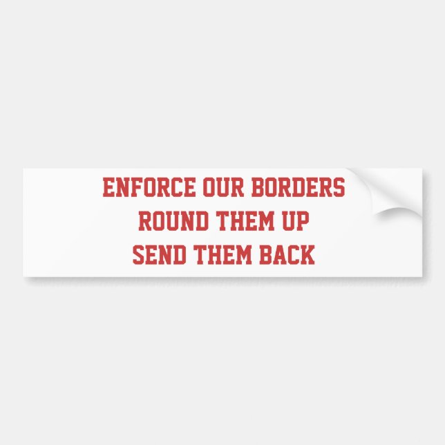 Illegal alien bumper sticker (Front)